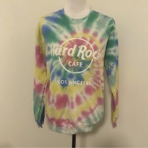 Hard Rock Cafe Sweatshirt | Hard Rock Cafe x Pacsun Collab Hard Rock Tye Dye XS